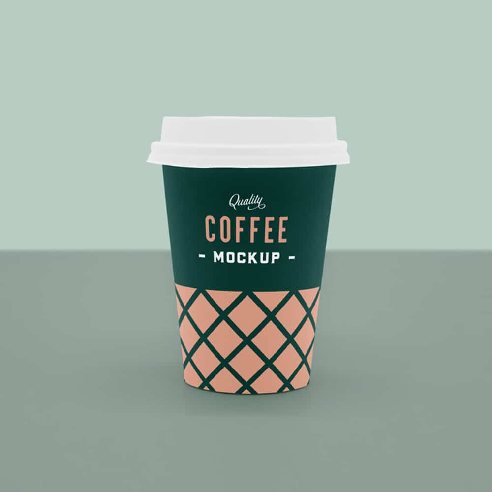 Front Coffee Cup Mockup