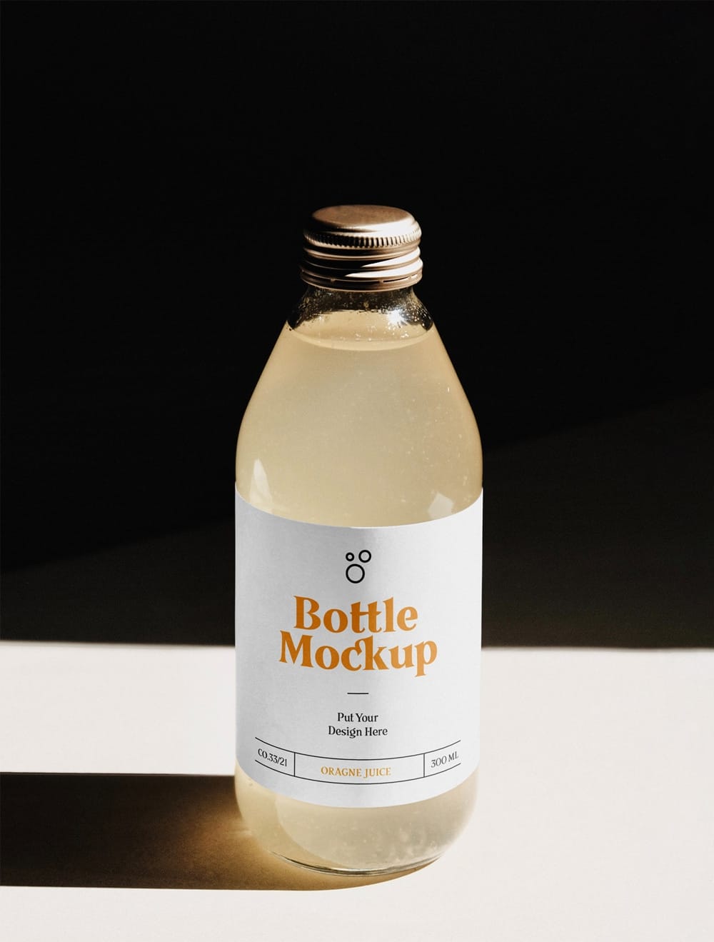 Glass Bottle PSD Mockup