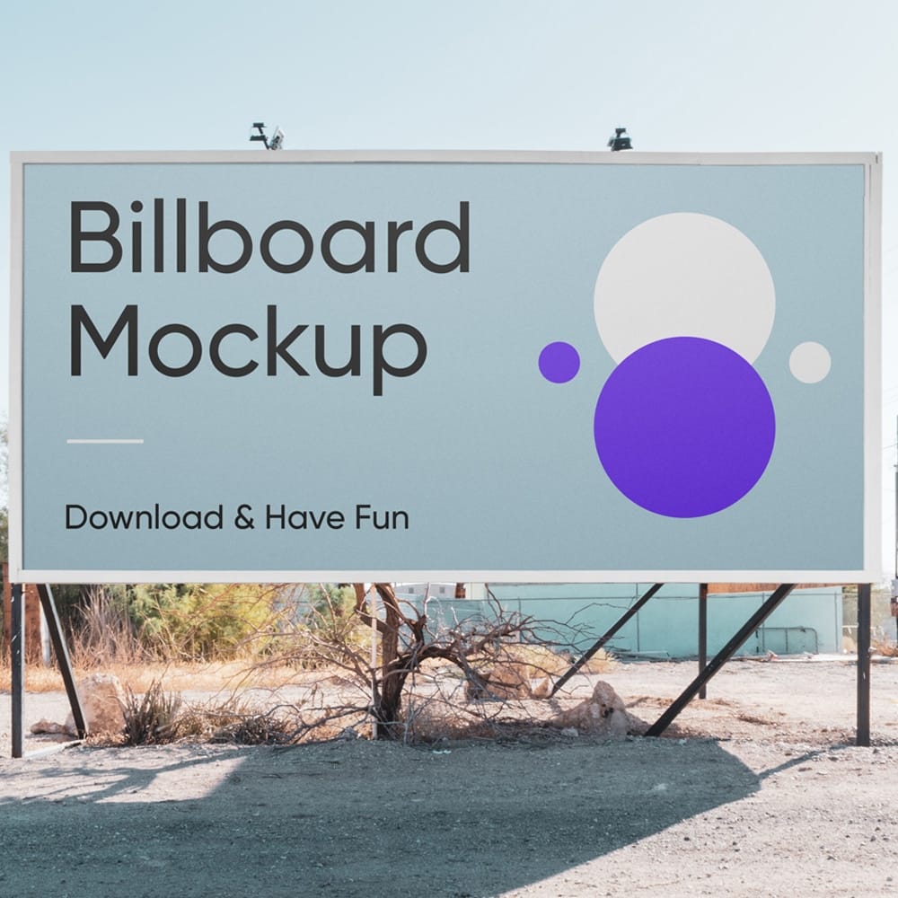 Horizontal Billboard PSD Mockup