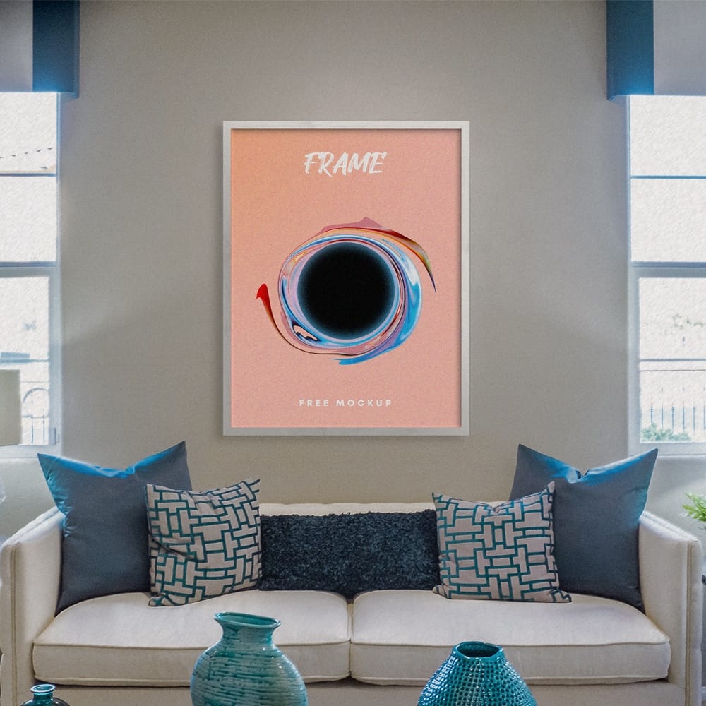 Interior Poster Frame Free Mockup