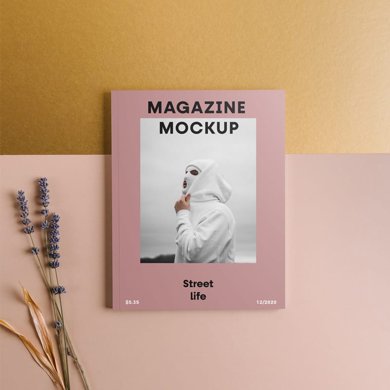 Magazine Front Cover Mockup