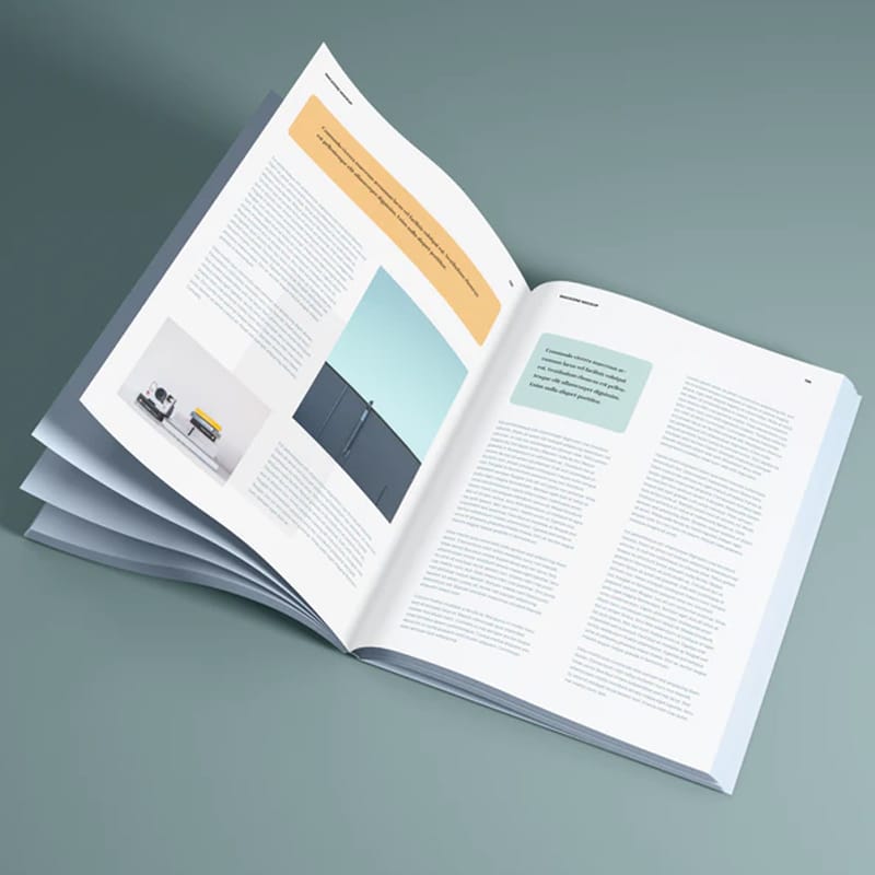 Perspective Open Magazine Mockup