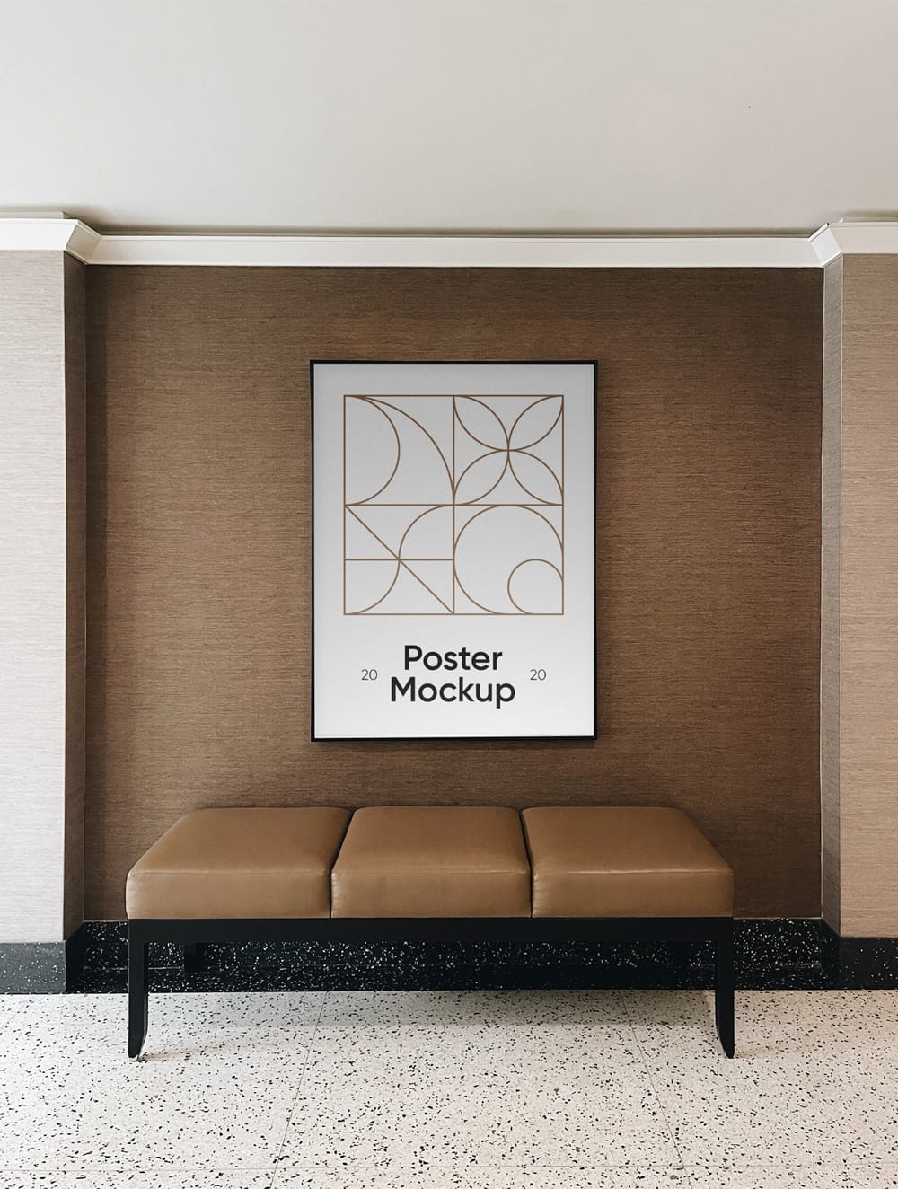 Poster in Hotel Mockup