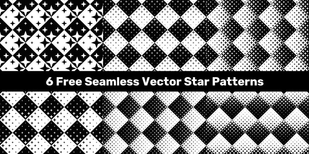 Seamless Vector Star Patterns