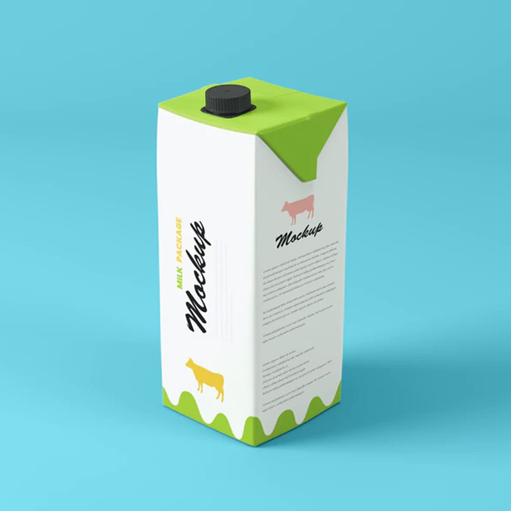 Tetra Pak 1L Package Mockup