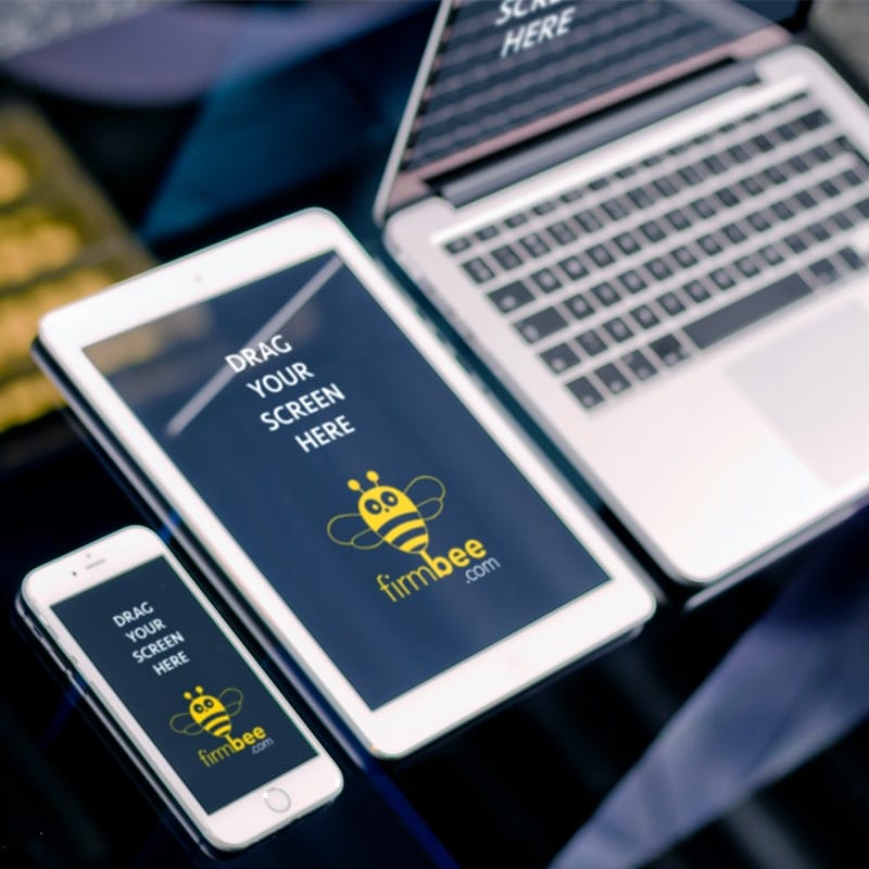 Three Apple Devices Free Mockup PSD