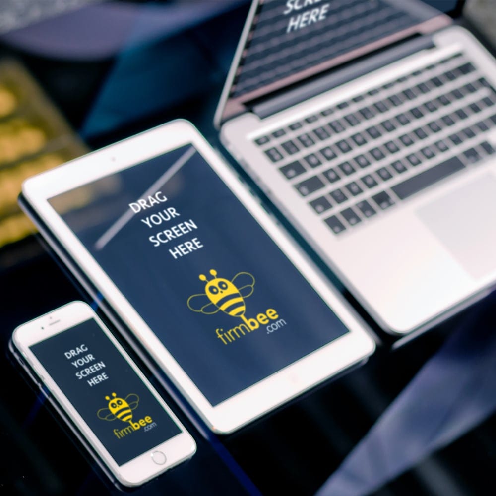 Three Apple Devices Free Mockup PSD