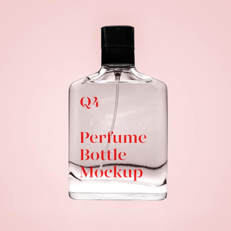 Transparent Perfume Mockup