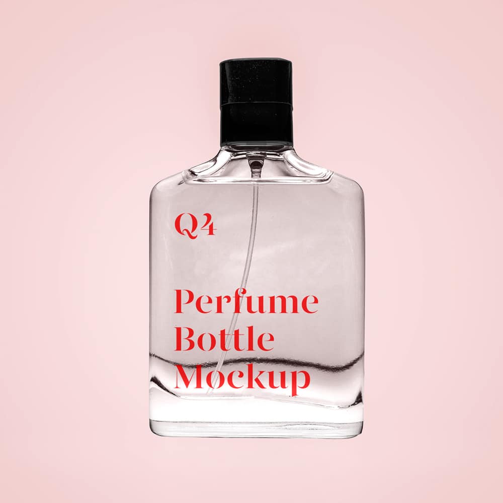 Transparent Perfume Mockup