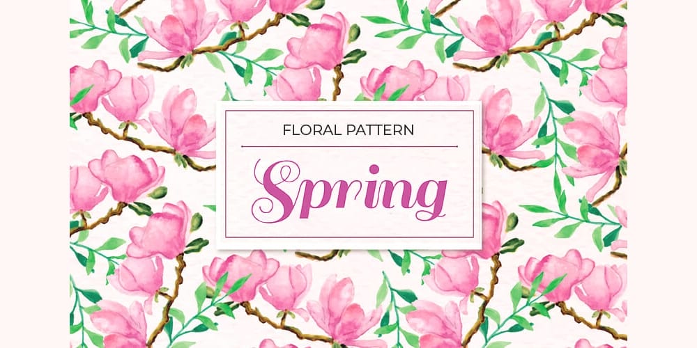 Watercolor Spring Patterns