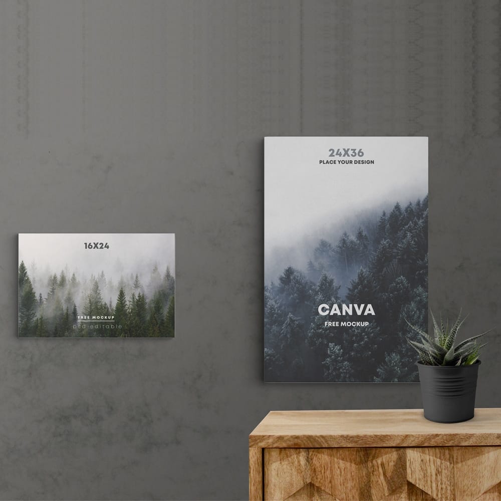 2 Canva Scene Free Mockup