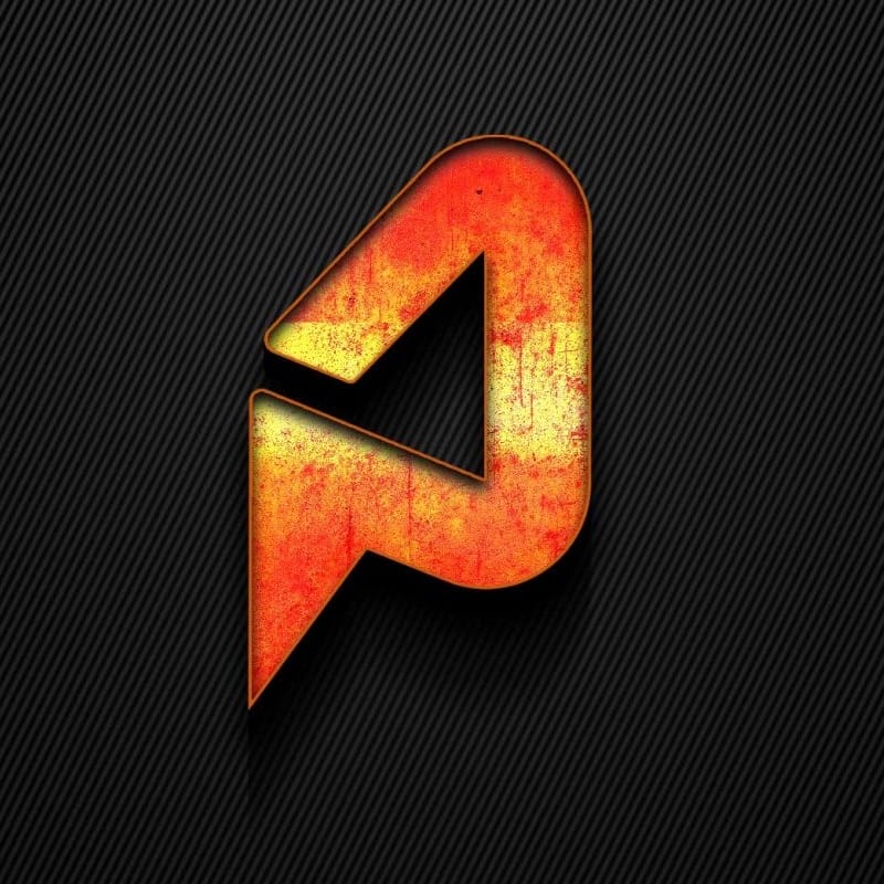 3D Fire Realistic Logo Mockup