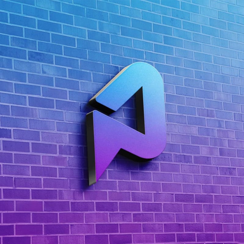 3D Wall Logo Mockup