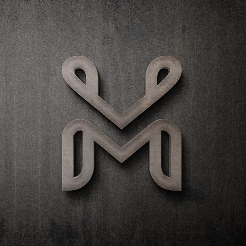 3D Wooden Sign Logo Mockup