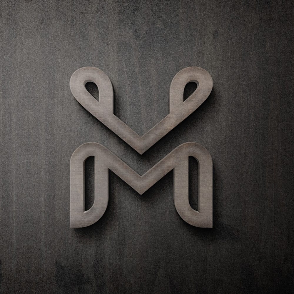 3D Wooden Sign Logo Mockup