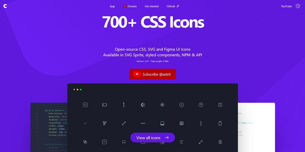 700+ CSS Icons