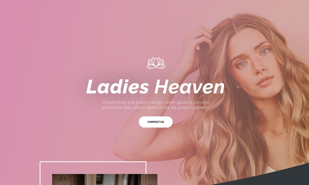 Beauty Salon A Free Divi Layout
