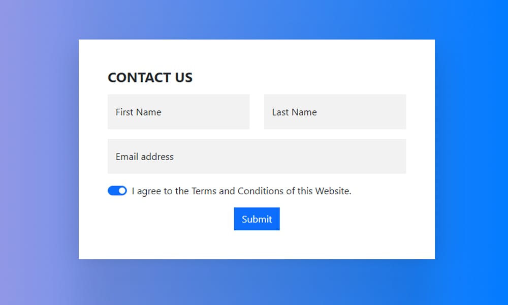 Bootstrap 5.0 Form Field Cheat Sheet