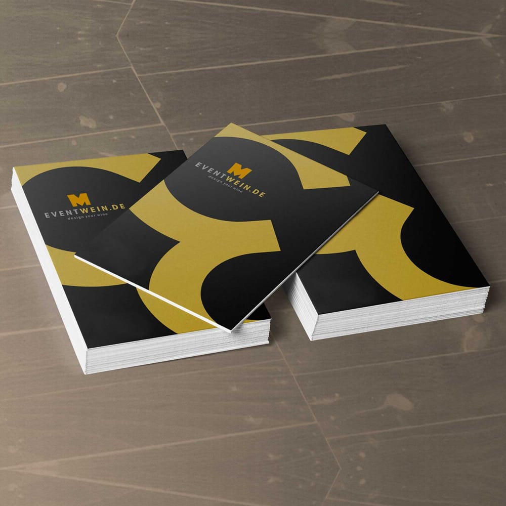 Business Card Top View Mockup