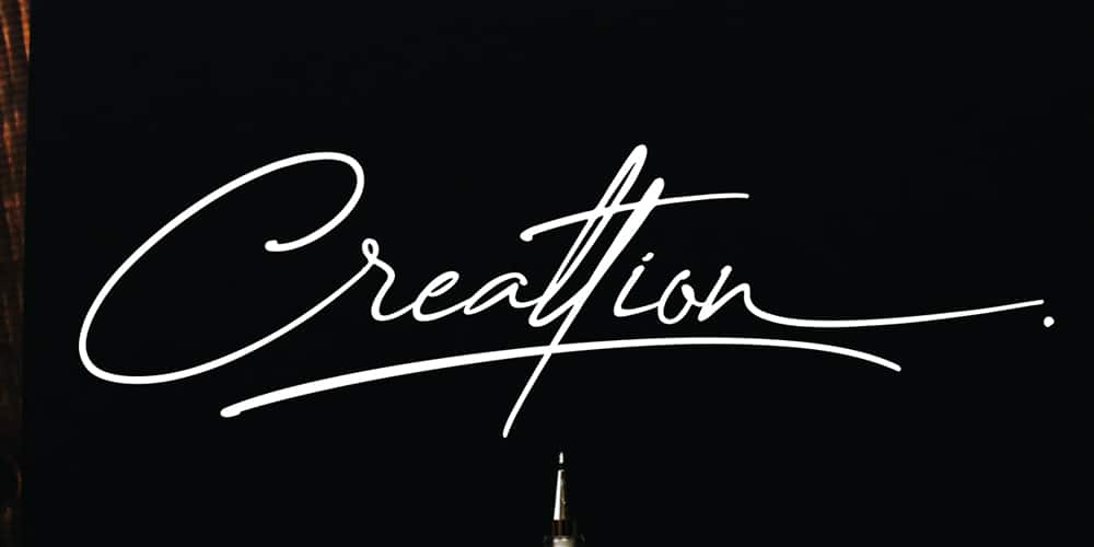 Creattion Script Font