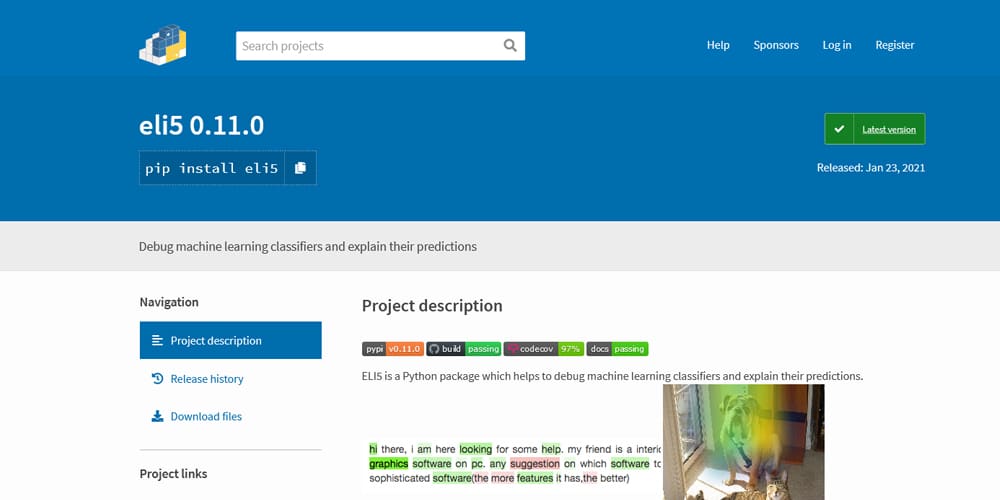 Python Libraries for Machine Learning 8 Eli5
