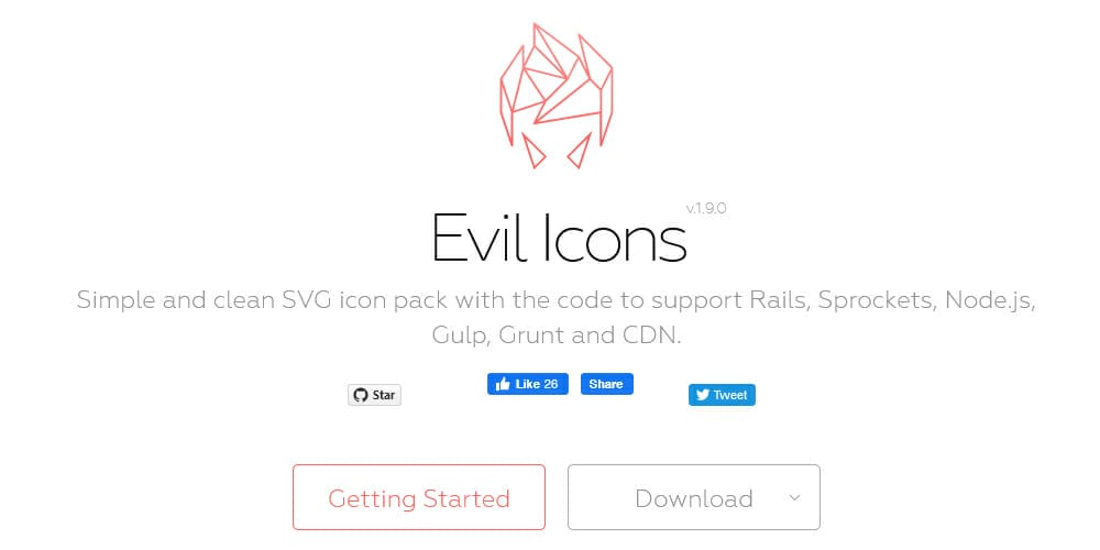 Free Open Source Icons for Designers and Developers 2023 20 Evil Icons