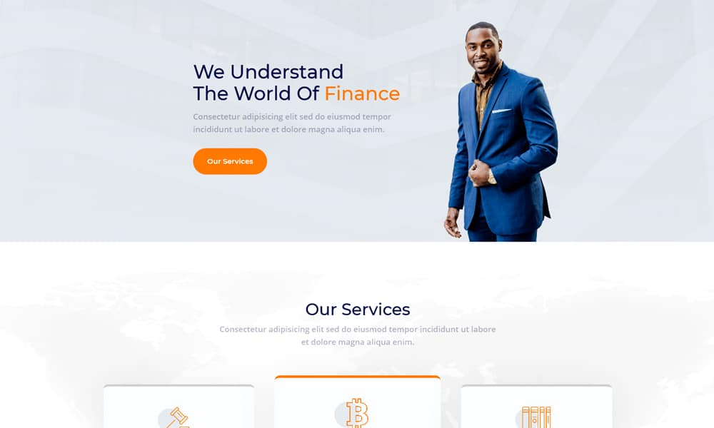 Finance A Free Divi Layout