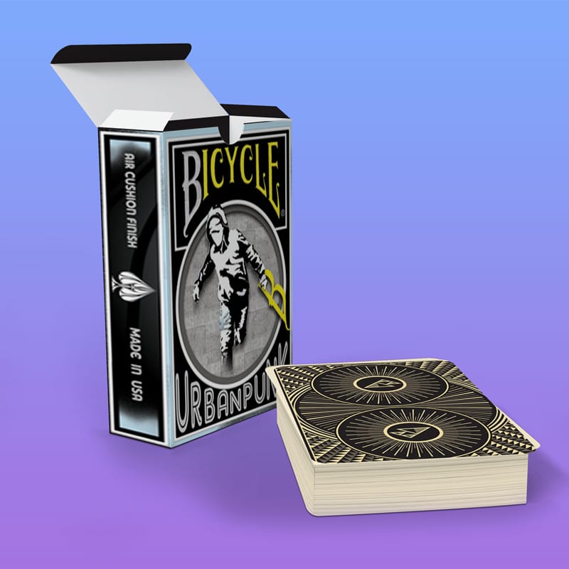 Flying Playing Cards Mockup