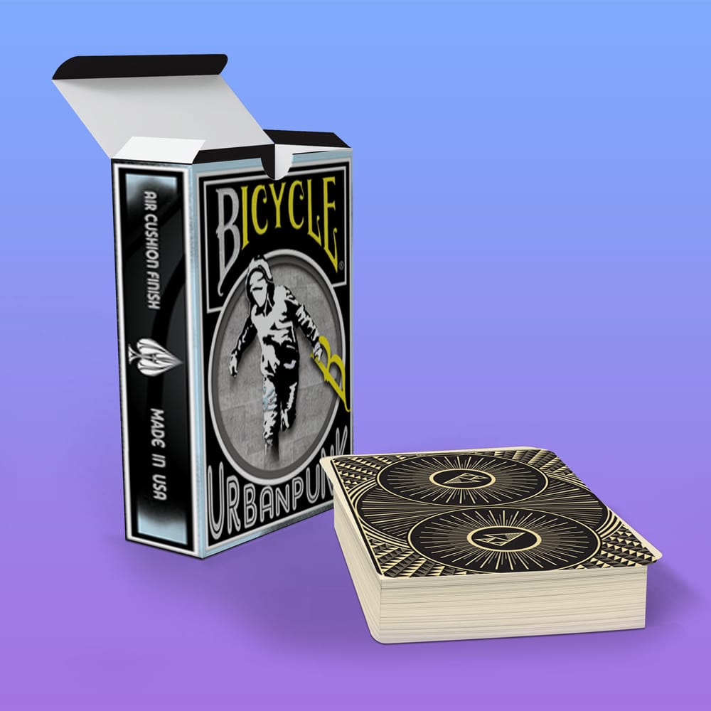 Flying Playing Cards Mockup