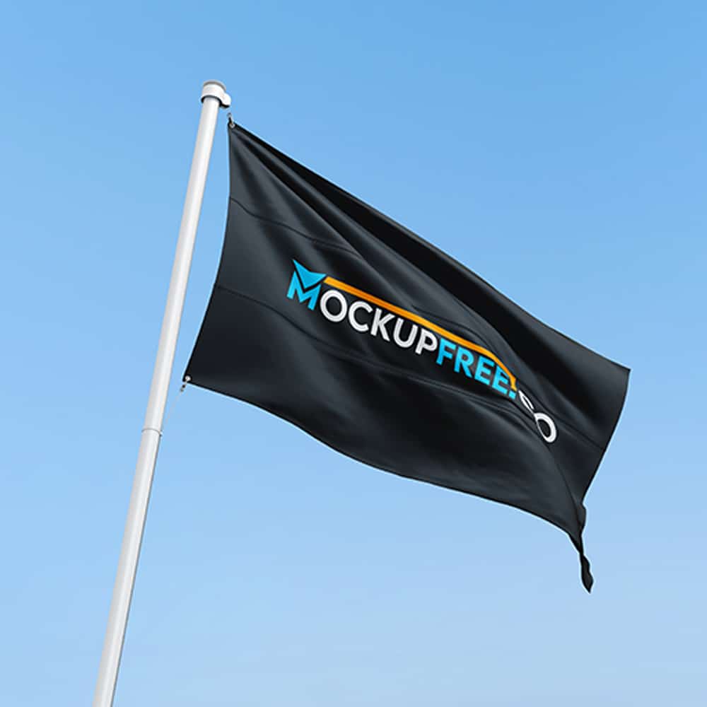 Free Flag Mockup