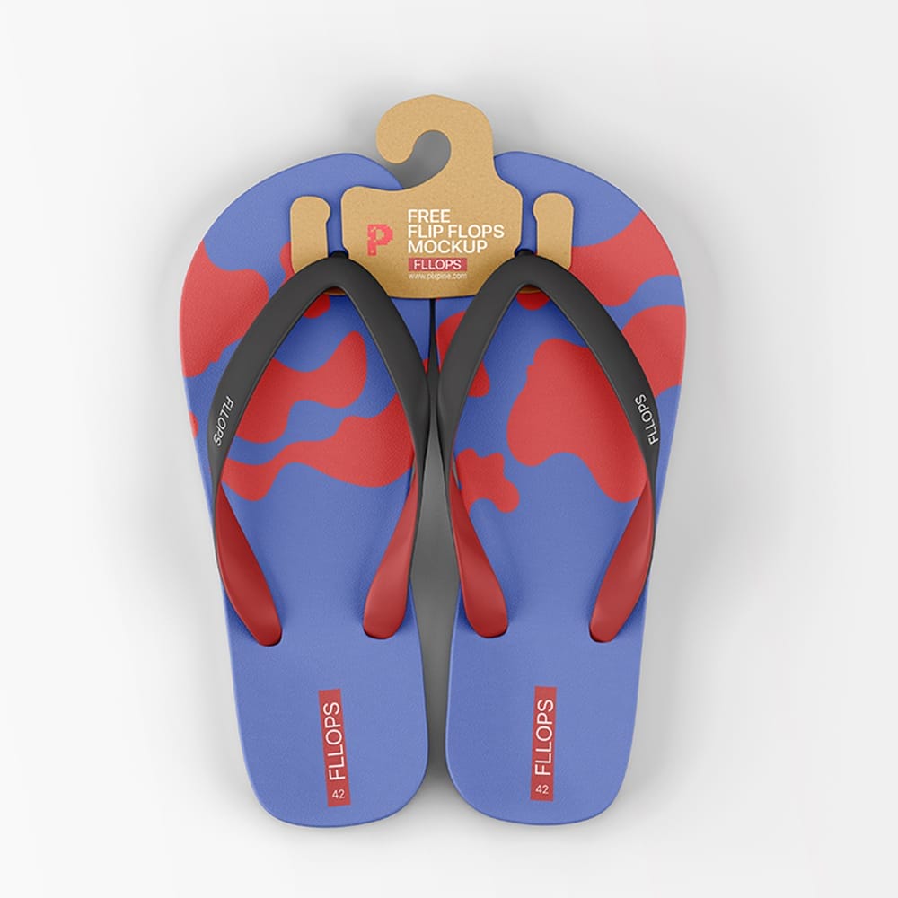 Free Flip Flops Mockup