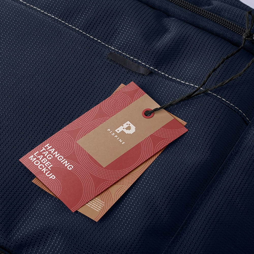Free Hanging Tags Mockup