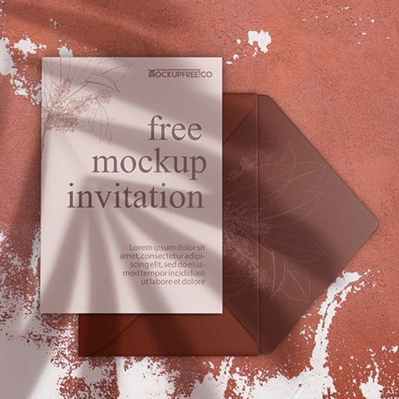 Free Invitation Mockup