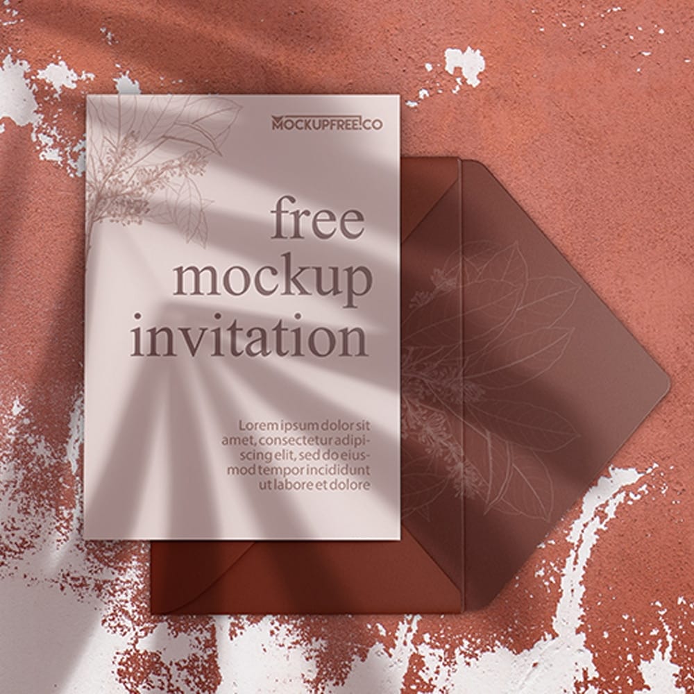Free Invitation Mockup