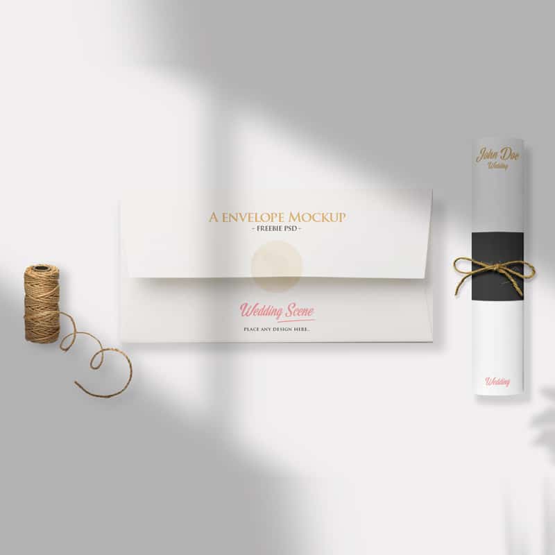 Free Invitation Scene Mockup