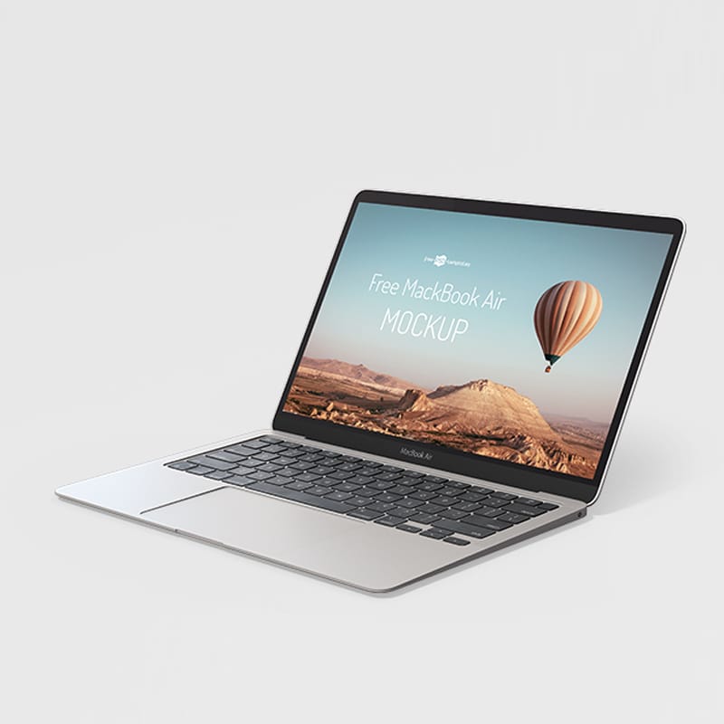 Free Mackbook Air Mockup PSD