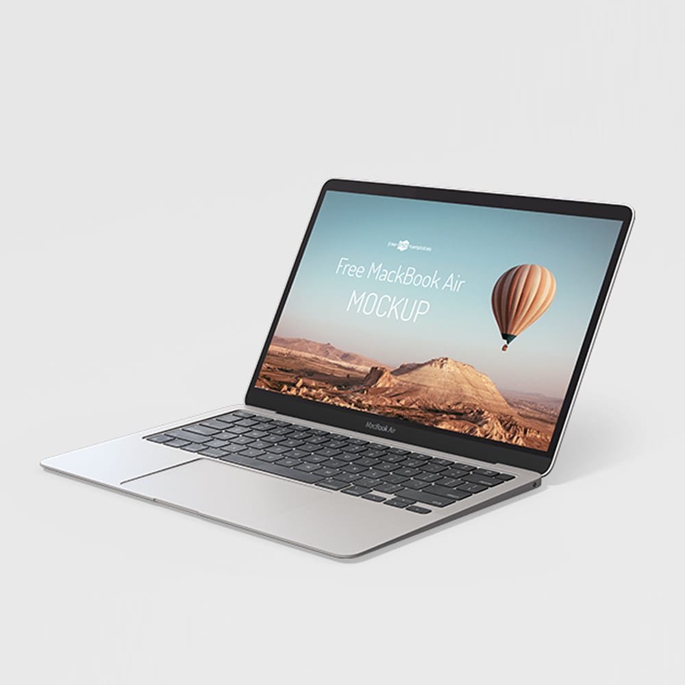 Free Mackbook Air Mockup PSD