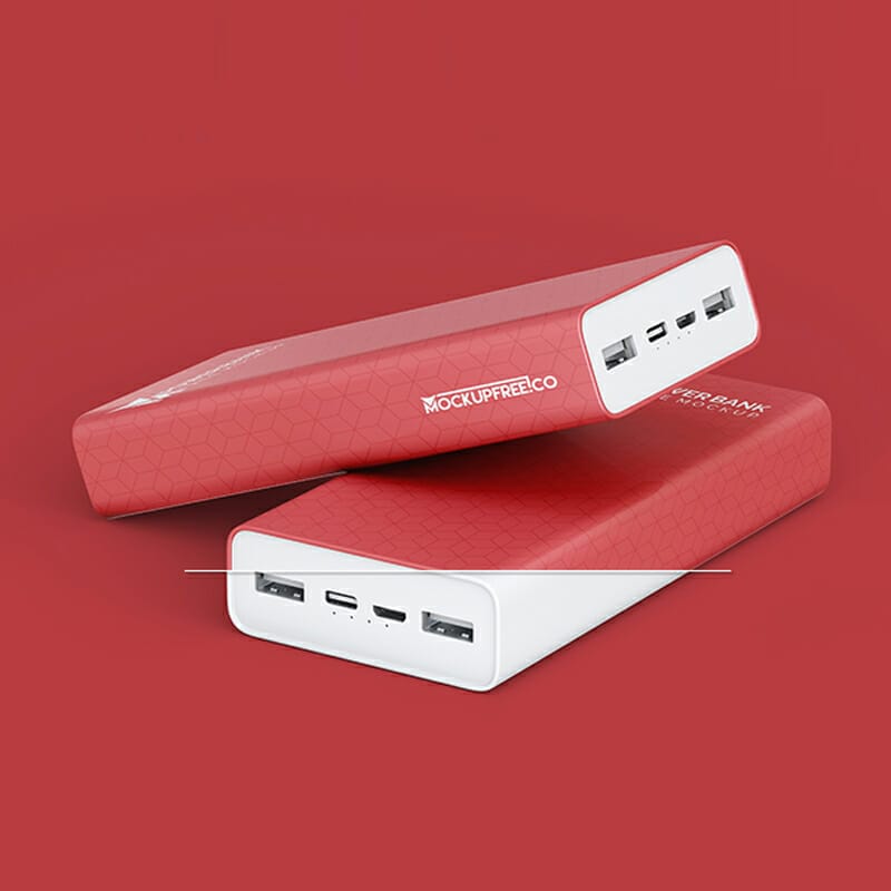 Free Power Bank Mockup
