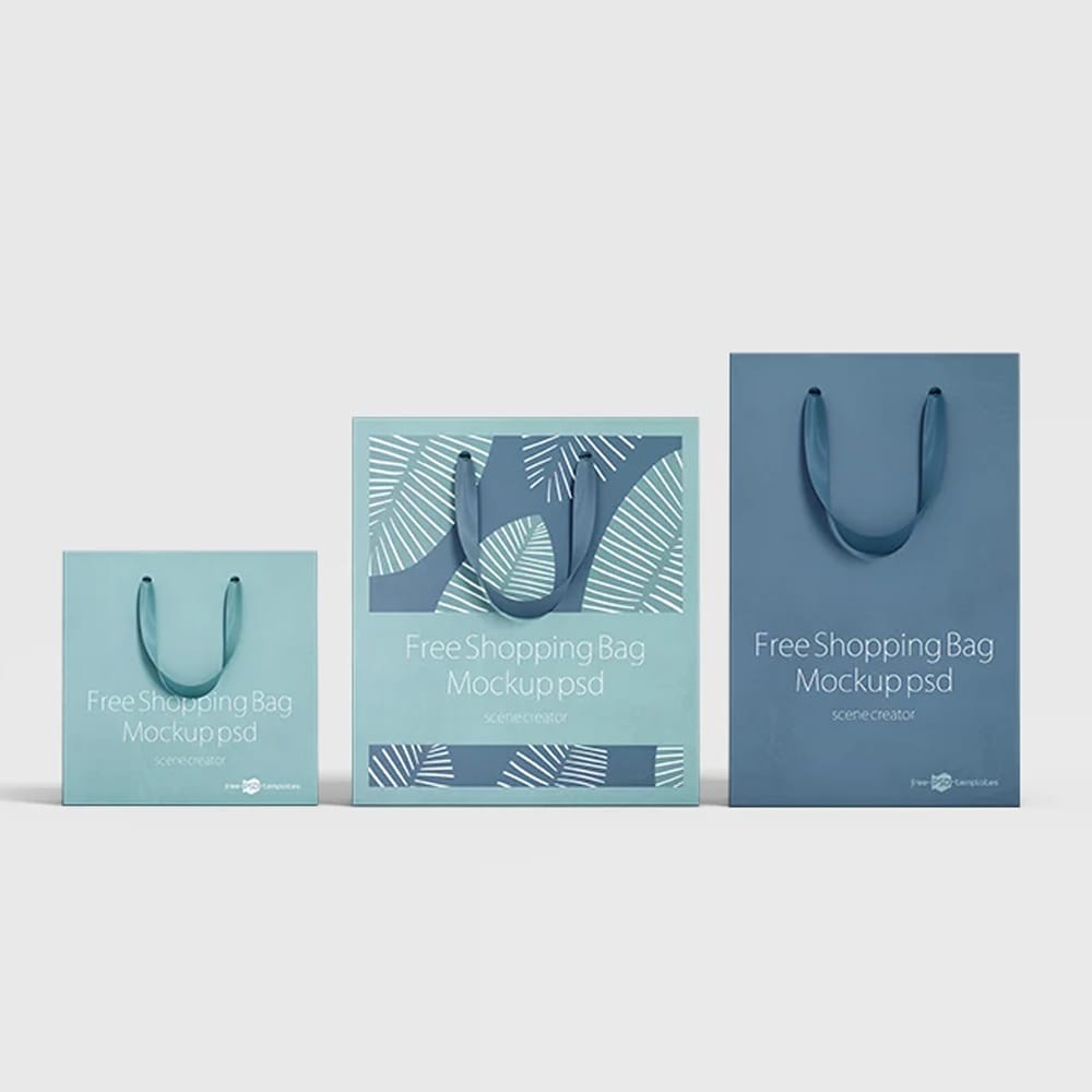 Free Shopping Bag Mockup PSD
