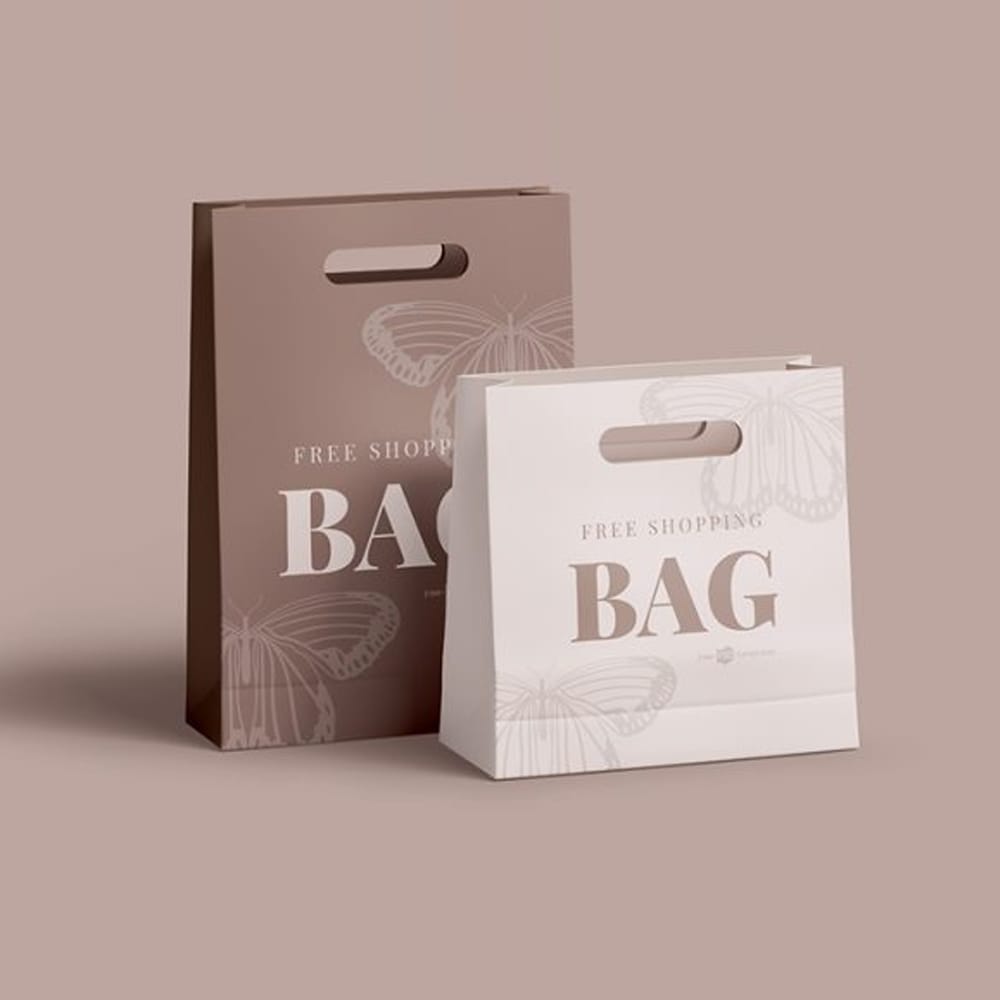 Free Shopping Bag Mockup