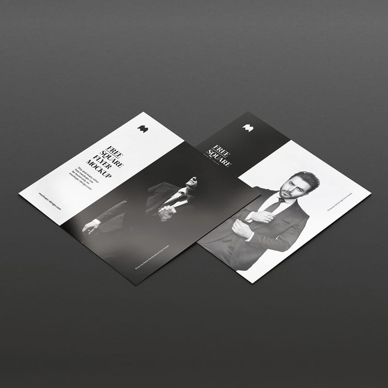 Free Single Square Flyer Mockup