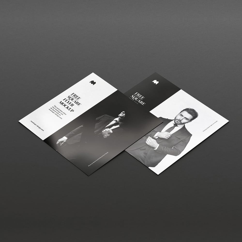Free Single Square Flyer Mockup