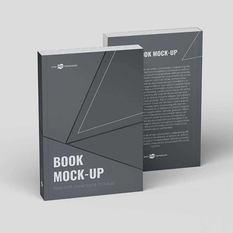 Free Soft Cover Book Mockup