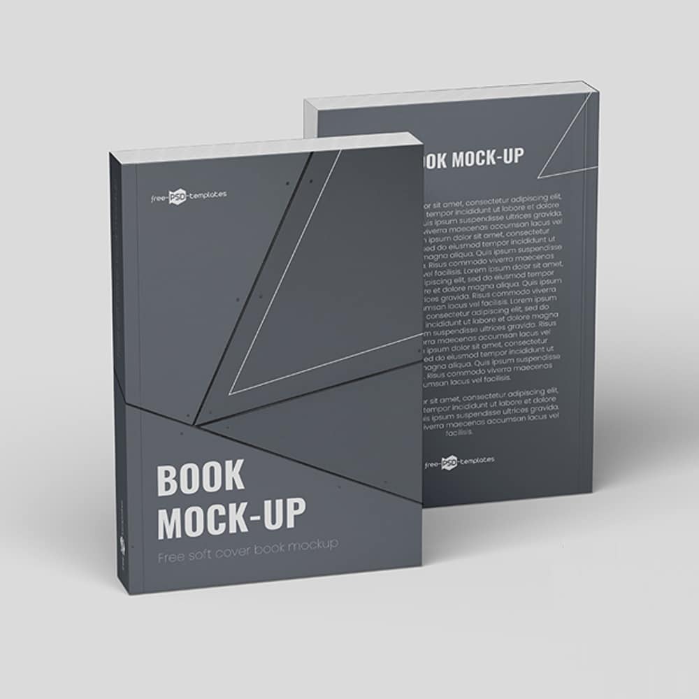 Free Soft Cover Book Mockup