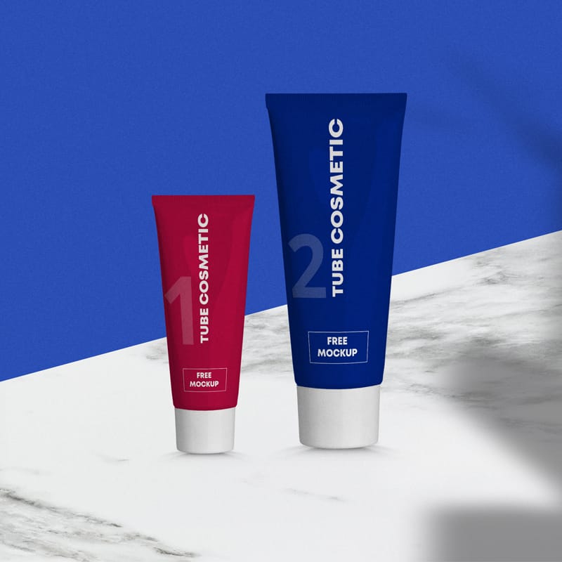Free Tube Cosmetic Mockup