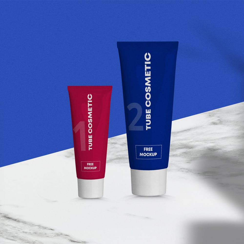 Free Tube Cosmetic Mockup