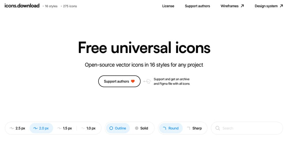 Free Open Source Icons for Designers and Developers 2023 61 Free Universal Icons