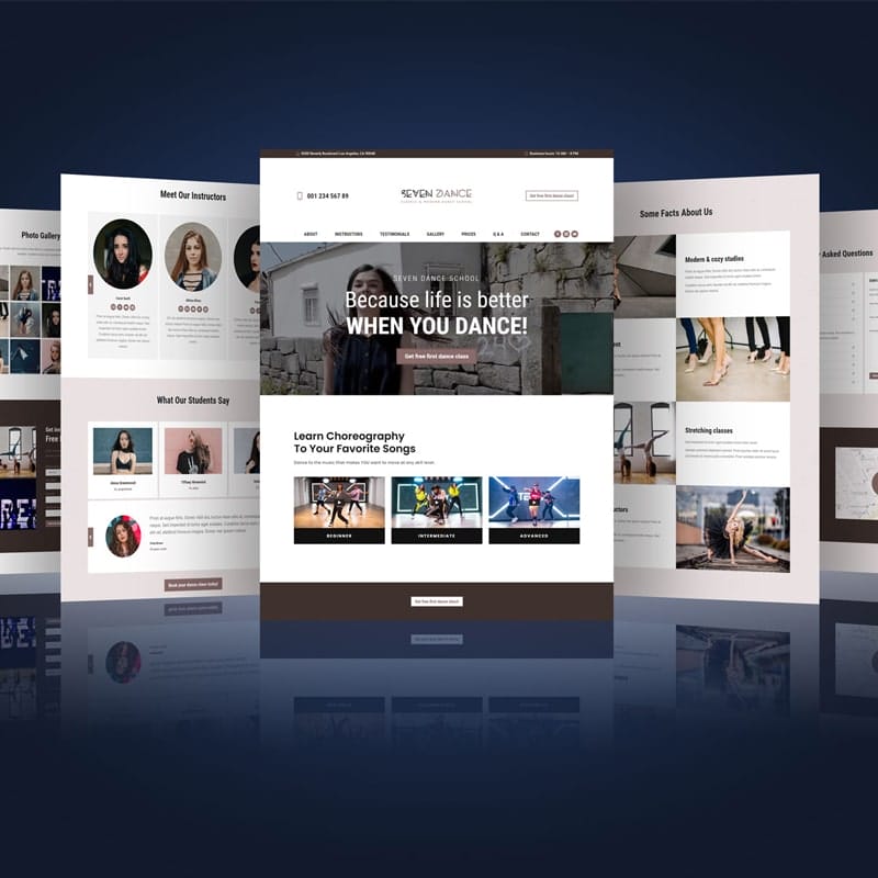 Free Web Theme / Website Presentation Mockup PSD