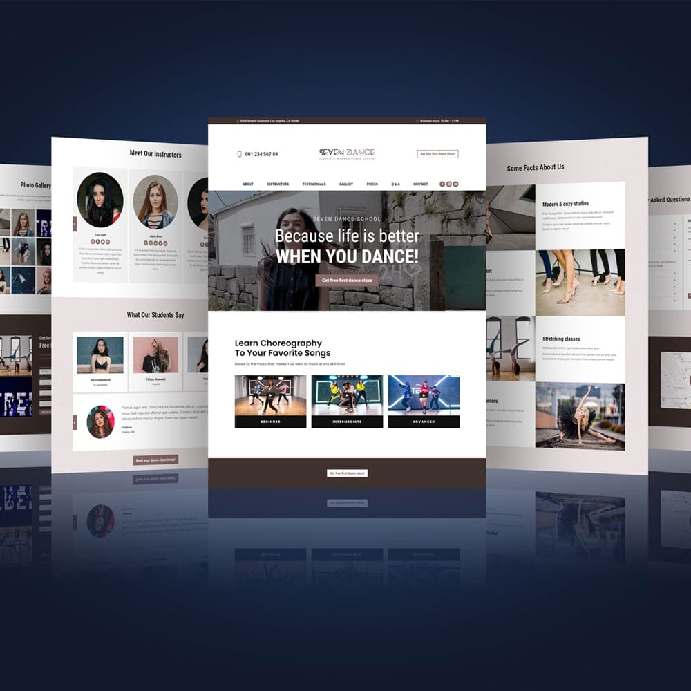 Free Web Theme / Website Presentation Mockup PSD