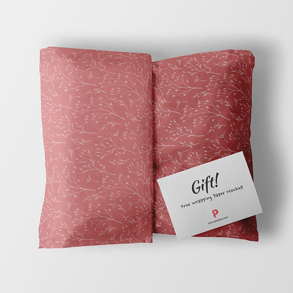 Free Wrapping Paper Mockup
